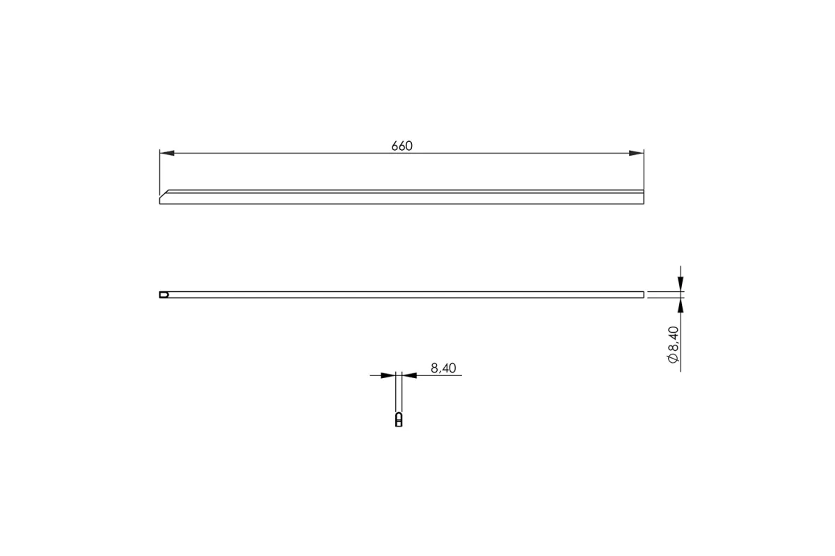 Listwa łącząca do linii 700, niska, długa Stalgast 9700073