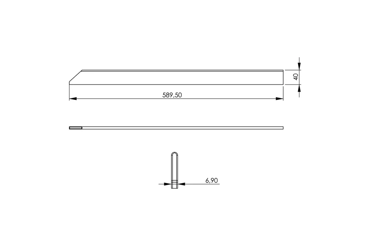 Listwa łącząca do linii 700, wysoka, krótka Stalgast 9700081
