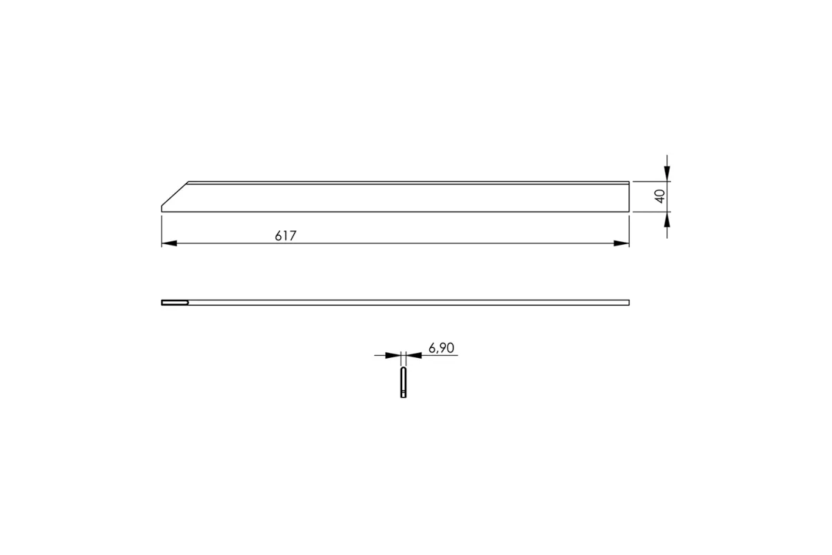 Listwa łącząca do linii 700, wysoka, średnia Stalgast 9700082