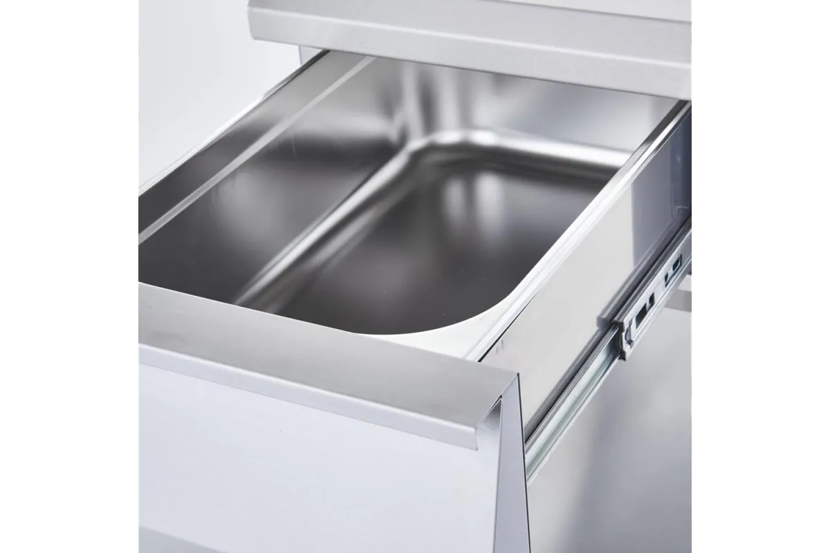 Stanowisko neutralne, nastawne, z szufladą, 400 mm Stalgast 9700210