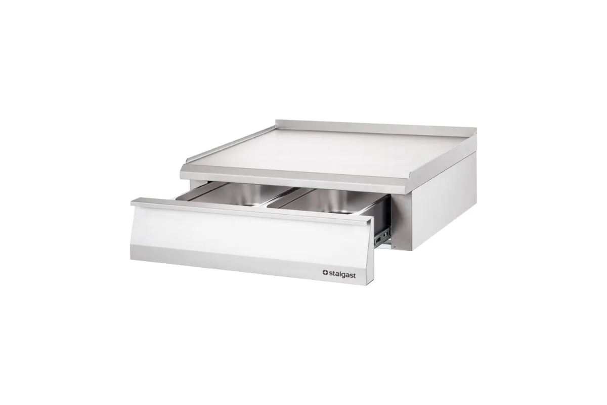Stanowisko neutralne, nastawne, z szufladą, 800 mm Stalgast 9700410