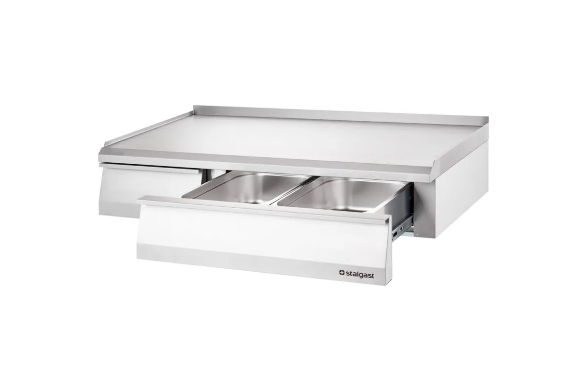 Stanowisko neutralne, nastawne, z szufladami, 1200 mm Stalgast 9700610