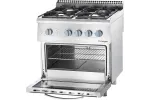 Kuchnia gazowa z piekarnikiem gazowym, 800x700, 24.0+5.0 kW, G20/20 mbar Stalgast 9710310