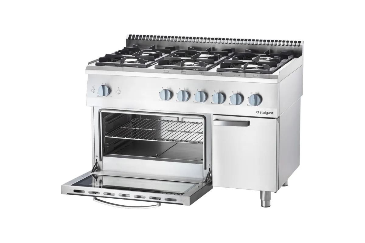 Kuchnia gazowa z piekarnikiem gazowym, 1200x700, 36.5+5.0 kW, G20/20 mbar Stalgast 9711210