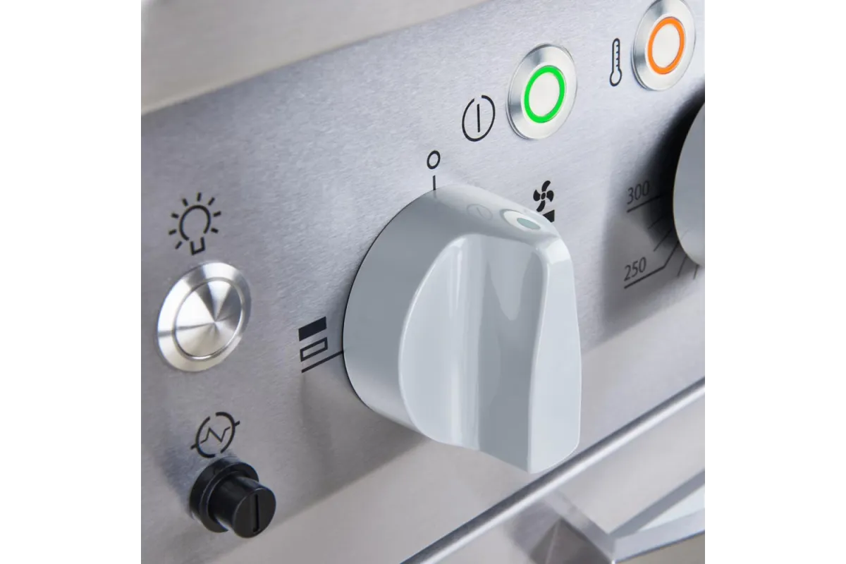 Kuchnia gazowa z piekarnikiem elektrycznym, termoobieg, 800x700, 24.0+7.0 kW, G30/37 mbar Stalgast 9715330