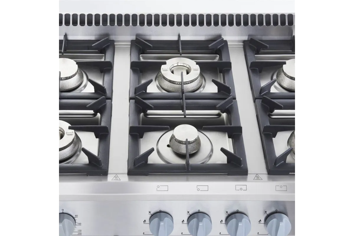 Kuchnia gazowa z piekarnikiem elektrycznym, termoobieg, 1200x700, 36.5+7.0 kW, G30/37 mbar Stalgast 9717230