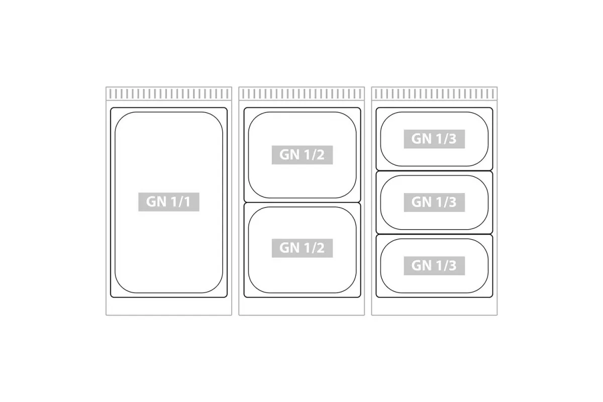 Bemar elektryczny, 2xGN 1/1, 1.6 kW Stalgast 9721000