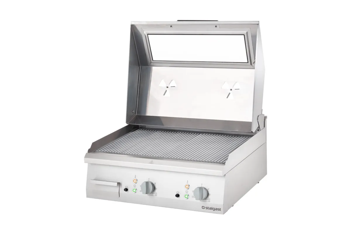 Płyta grillowa elektryczna, ryflowana, z pokrywą, 8.1 kW Stalgast 9731290