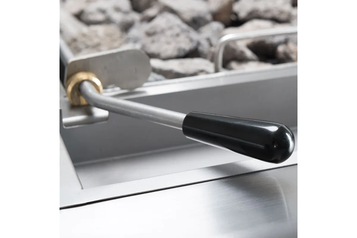 Lava grill gazowy, ruszt V, 400x700, 8.0 kW, G20/20 mbar Stalgast 9732010