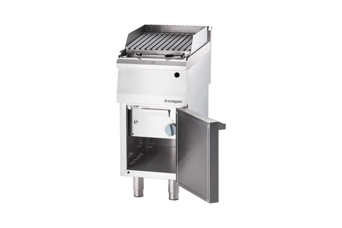 Lava grill gazowy, ruszt V, 400x700, 8.0 kW, G20/20 mbar Stalgast 9732010