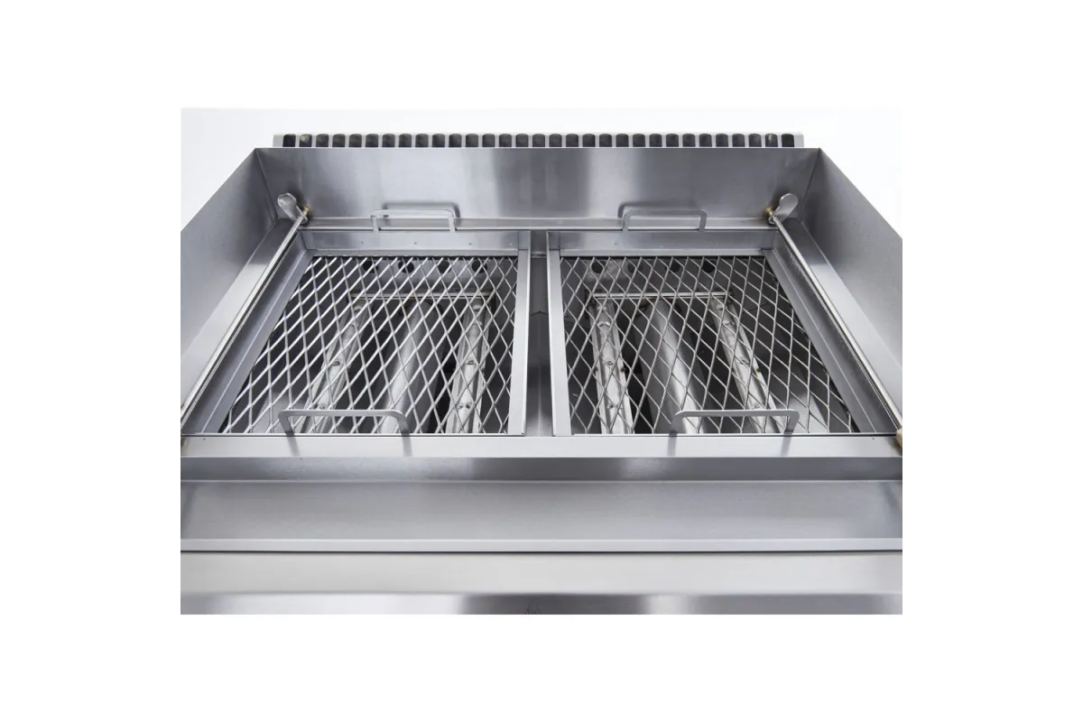 Lava grill gazowy, ruszt V, 400x700, 8.0 kW, G20/20 mbar Stalgast 9732010