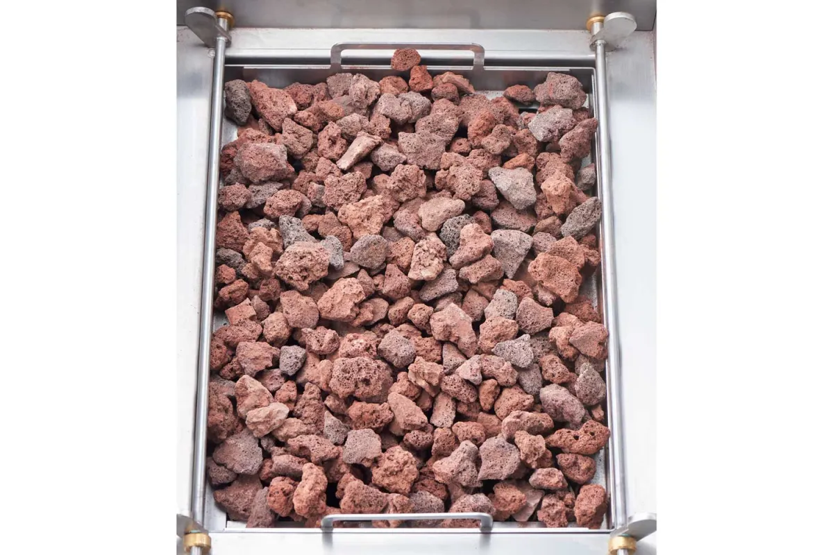 Lava grill gazowy, ruszt V, 400x700, 8.0 kW, G30/37 mbar Stalgast 9732030