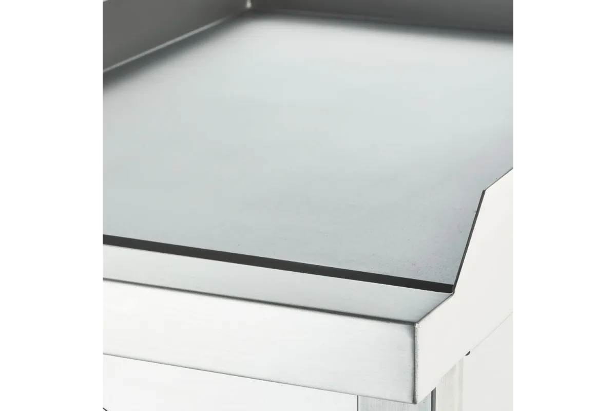 Płyta grillowa nastawna, chromowana, gładka, gazowa, 800x700, 13.0 kW, G20/20 mbar Stalgast 9737110