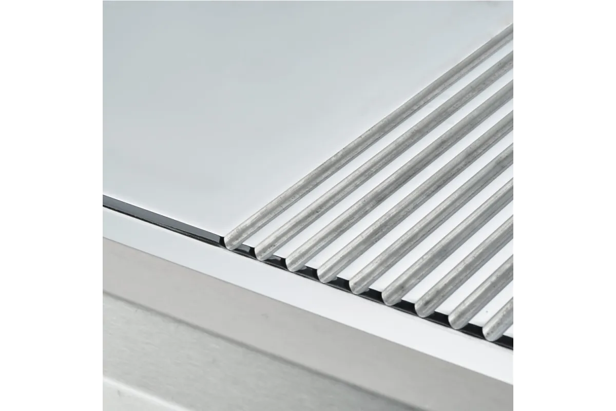 Płyta grillowa elektryczna, chromowana, gładko-ryflowana, P 8.1 kW, U 400 V Stalgast 9737300