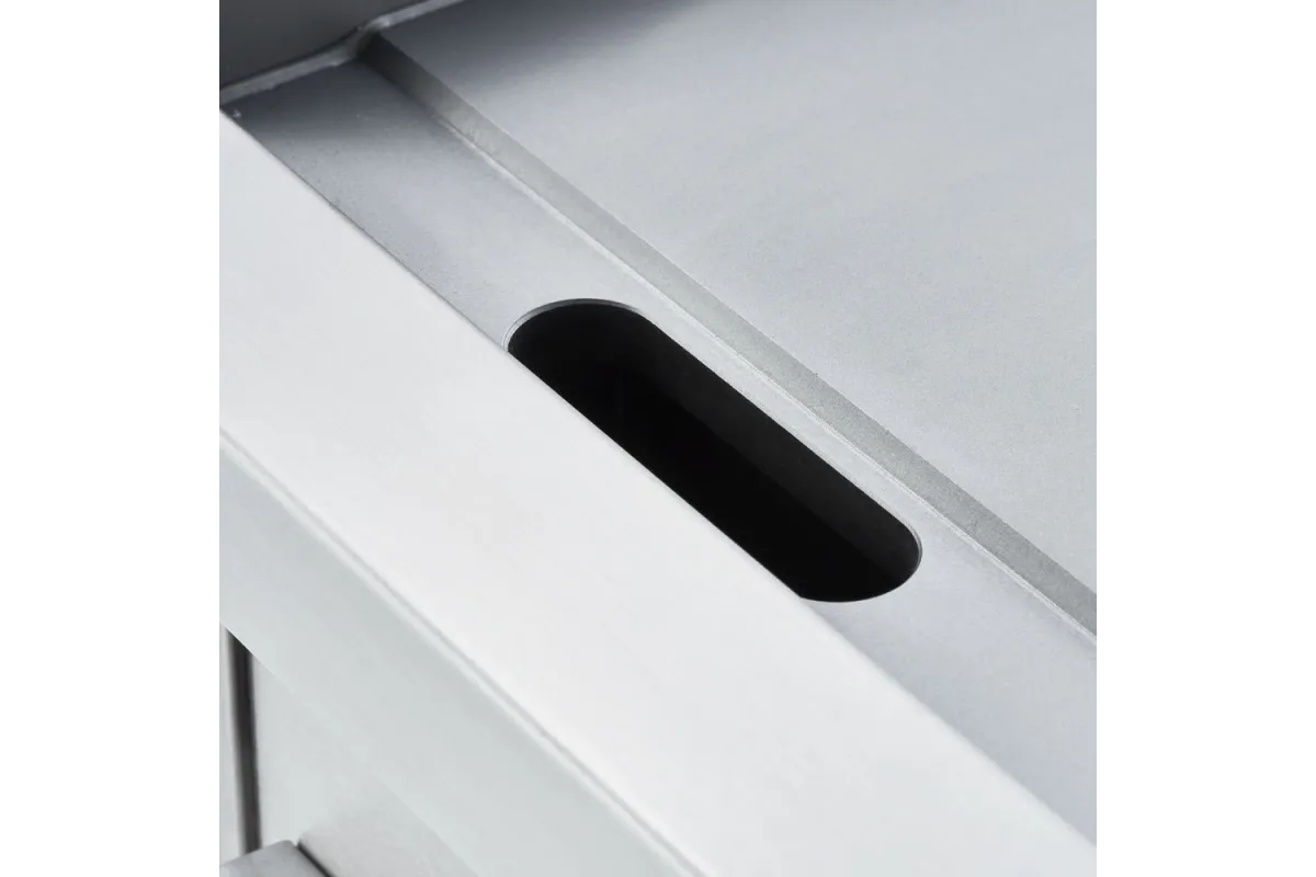 Płyta grillowa nastawna, chromowana, gładko-ryflowana, gazowa, 800x700, 13.0 kW, G30/37 mbar Stalgast 9737330