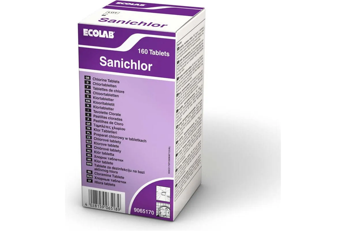 Sanichlor 160 Tabs Ecolab 9065170 środek w tabletkach do dezynfekcji powierzchni i wody