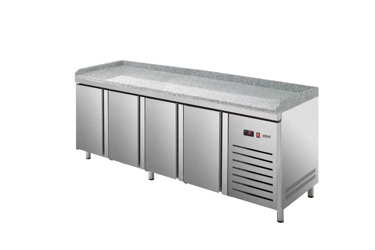 STÓŁ CHŁODNICZY DO PIZZY 700MM GN 1/1 ASBER  ETP-7-225-40 HC GR