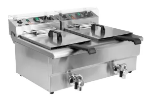 Elektryczna frytownica z zaworem 2x12l Yato YG-04634