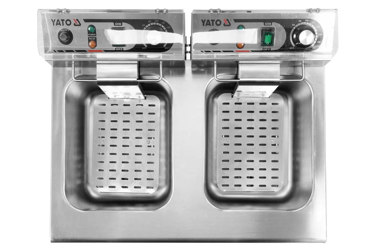 Elektryczna frytownica z zaworem 2x12l Yato YG-04634