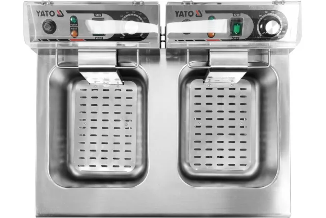 Elektryczna frytownica z zaworem 2x12l Yato YG-04634