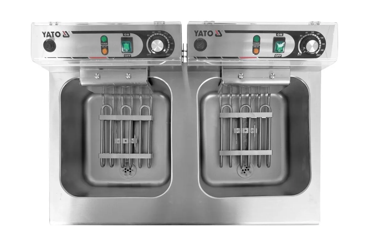 Frytownica elektryczna podwójna wolnostojąca z szafką 2x11,5l Yato YG-04638