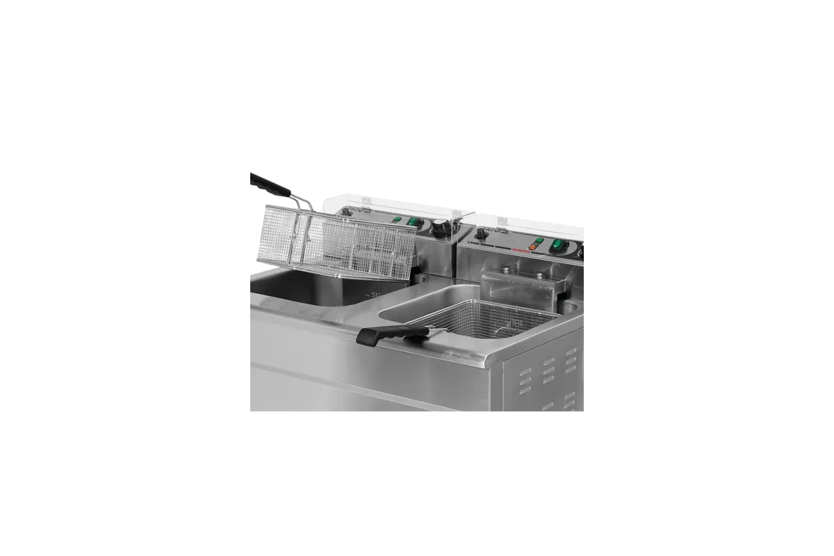 Frytownica elektryczna podwójna wolnostojąca z szafką 2x11,5l Yato YG-04638