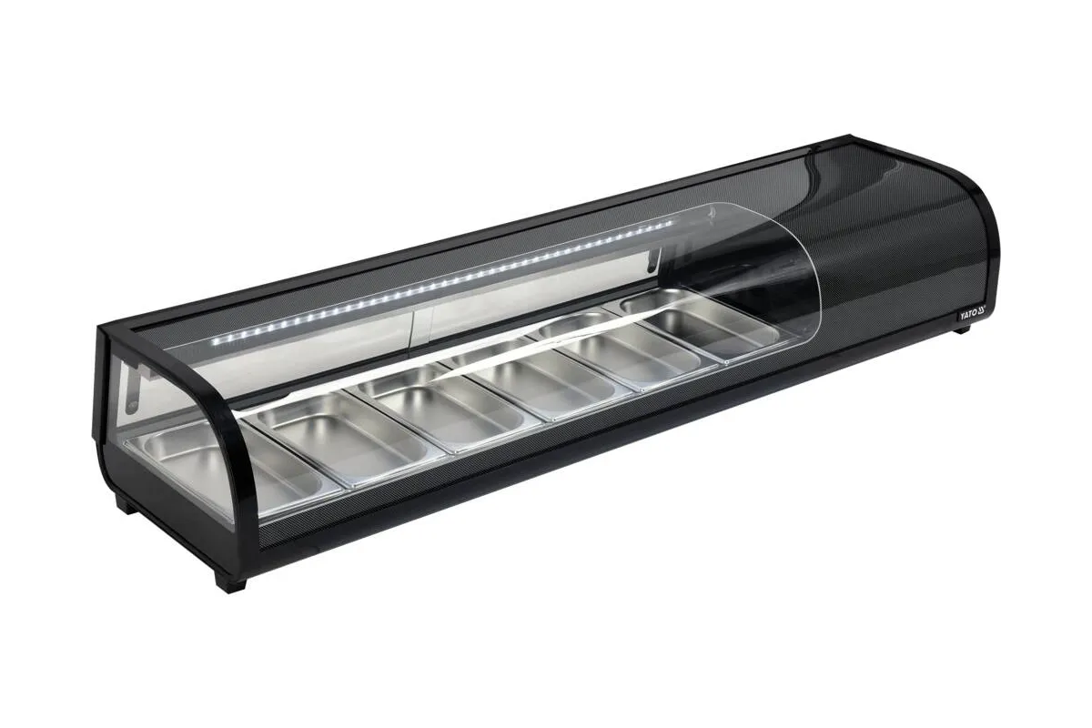 Witryna chłodnicza 6x1/3 gn 153x42x29,5 Yato YG-05002