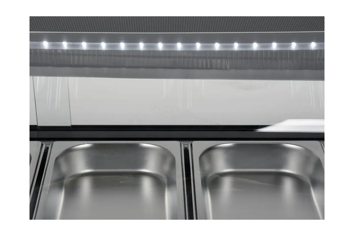 Witryna chłodnicza 6x1/3 gn 153x42x29,5 Yato YG-05002