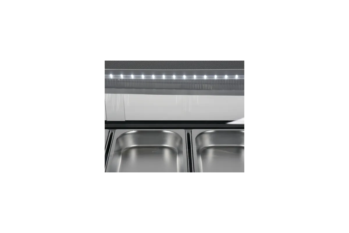 Witryna chłodnicza 6x1/3 gn 153x42x29,5 Yato YG-05002