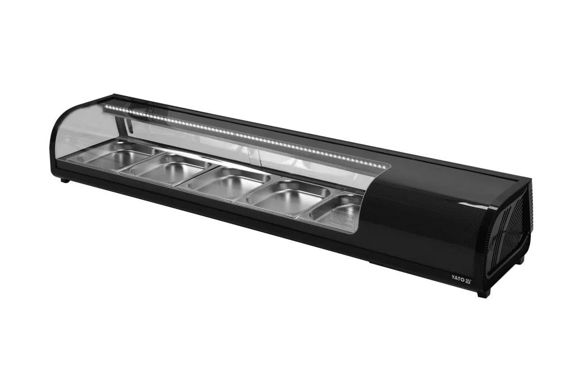 Witryna chłodnicza 5x1/2 gn 180x42x29,5 Yato YG-05005