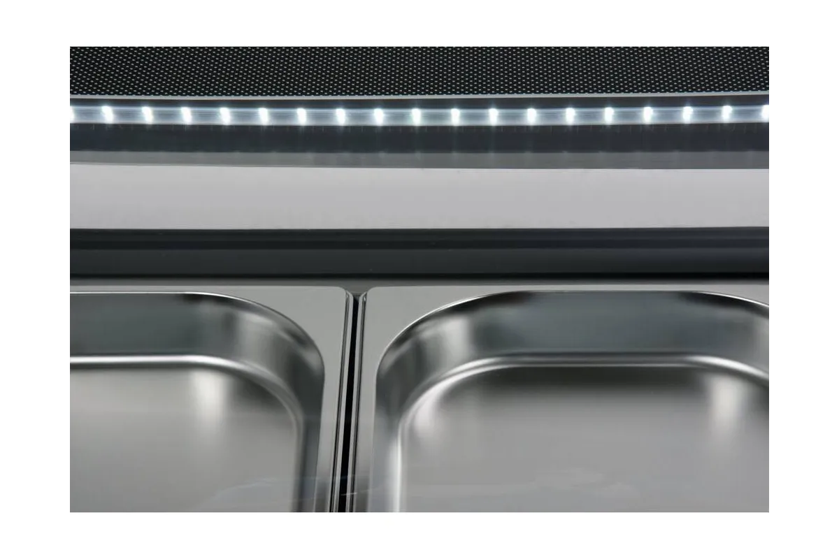 Witryna chłodnicza 5x1/2 gn 180x42x29,5 Yato YG-05005