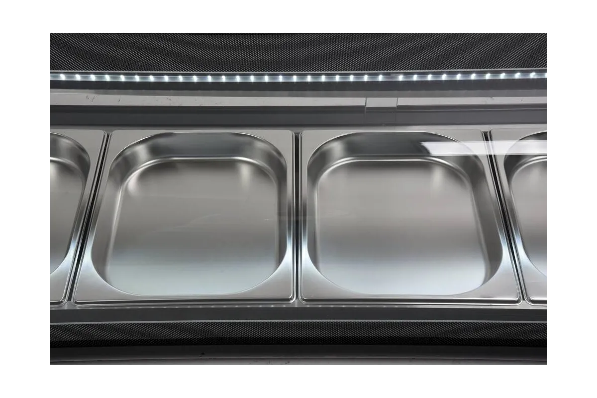 Witryna chłodnicza 5x1/2 gn 180x42x29,5 Yato YG-05005