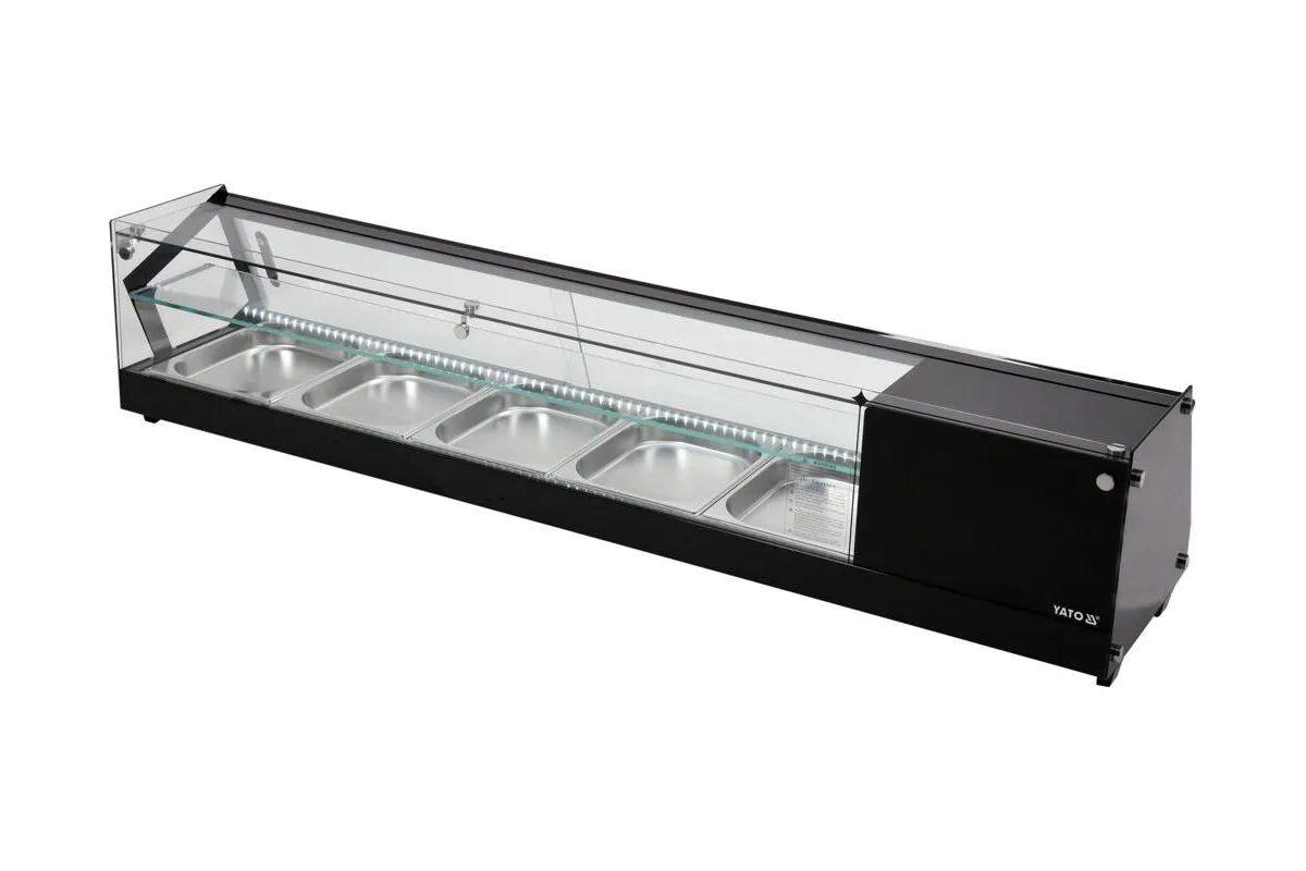 Witryna chłodnicza 5x1/2 gn 175x39x37 Yato YG-05007