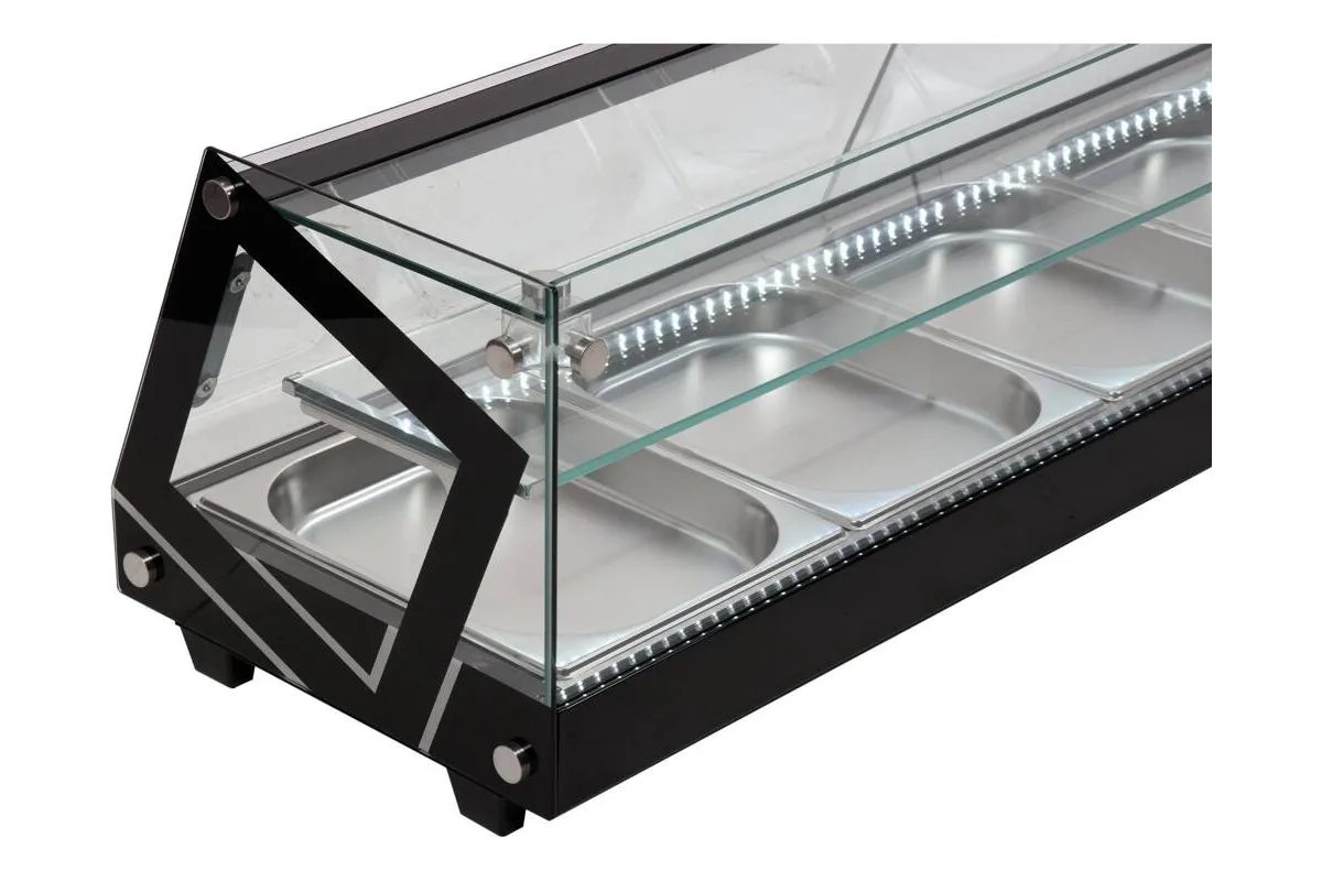 Witryna chłodnicza 5x1/2 gn 175x39x37 Yato YG-05007