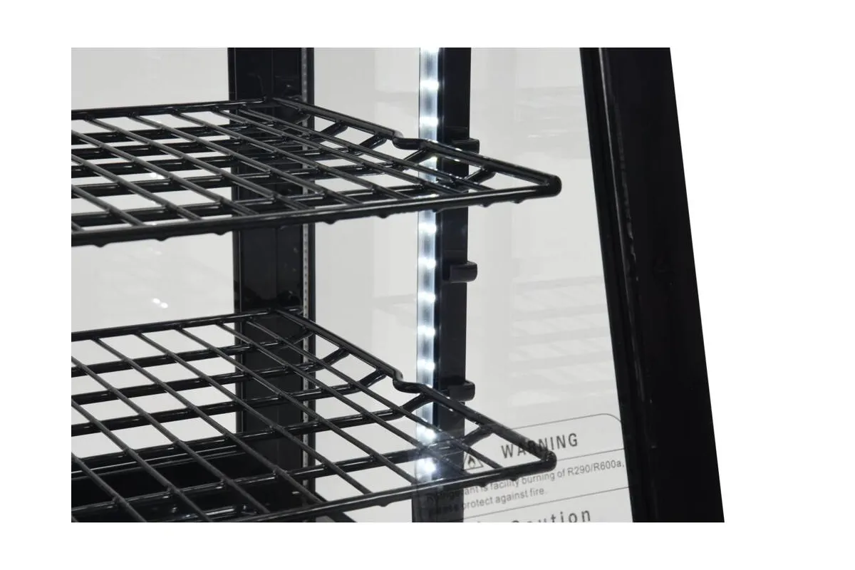 Witryna chłodnicza 100l 68x45x67 czarna Yato YG-05020