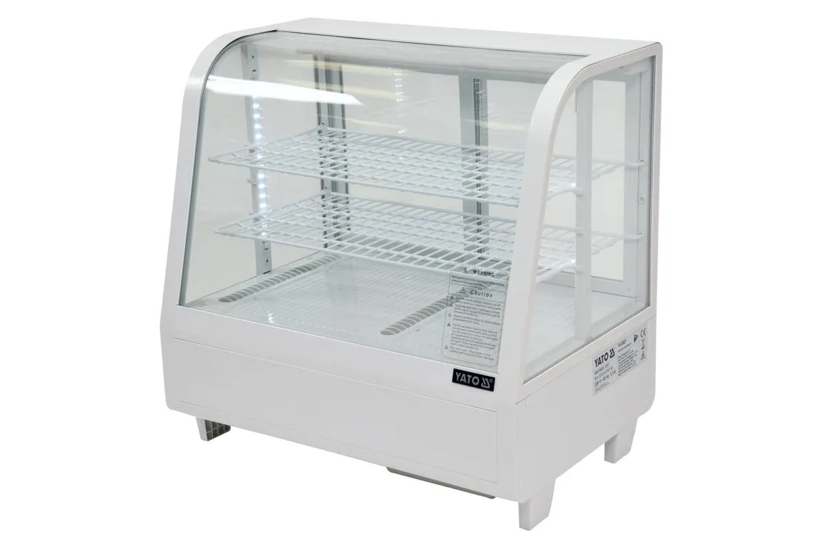 Witryna chłodnicza 100l 68x45x67 biała Yato YG-05021