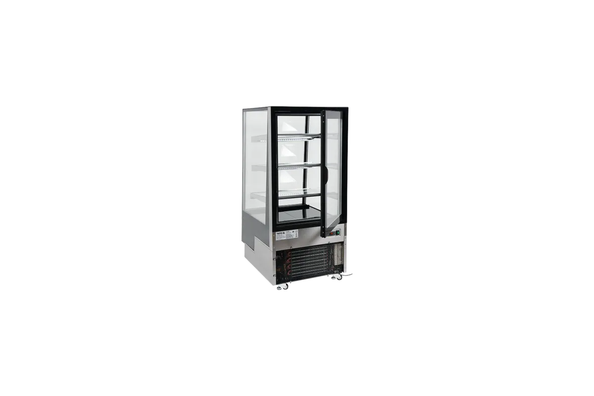 Witryna chłodnicza 300l 65x80x144 czarna Yato YG-05040