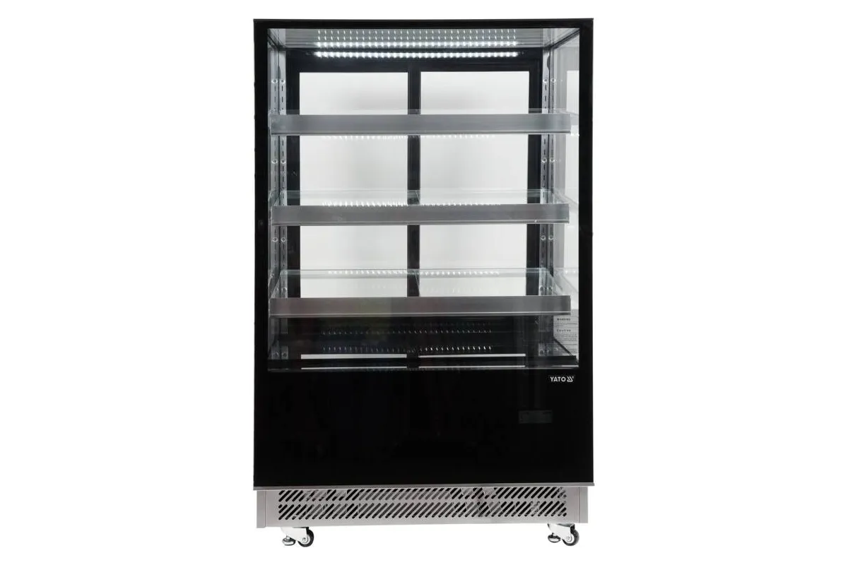 Witryna chłodnicza 400l 90x80x144 czarna Yato YG-05045