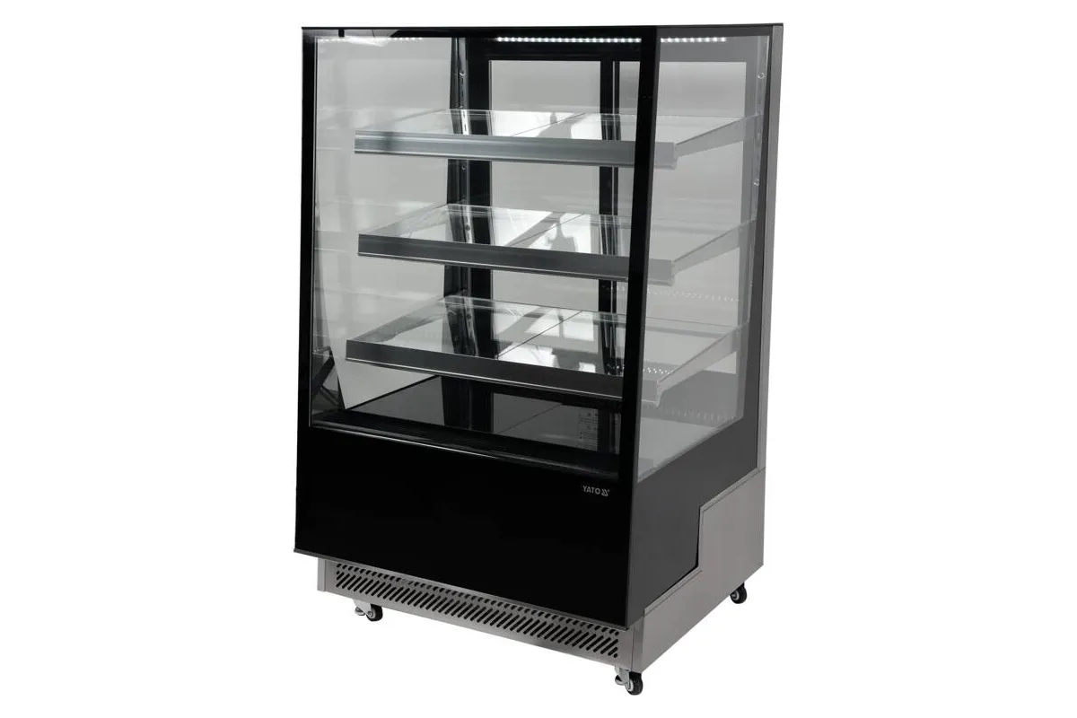 Witryna chłodnicza 400l 90x80x144 czarna Yato YG-05045