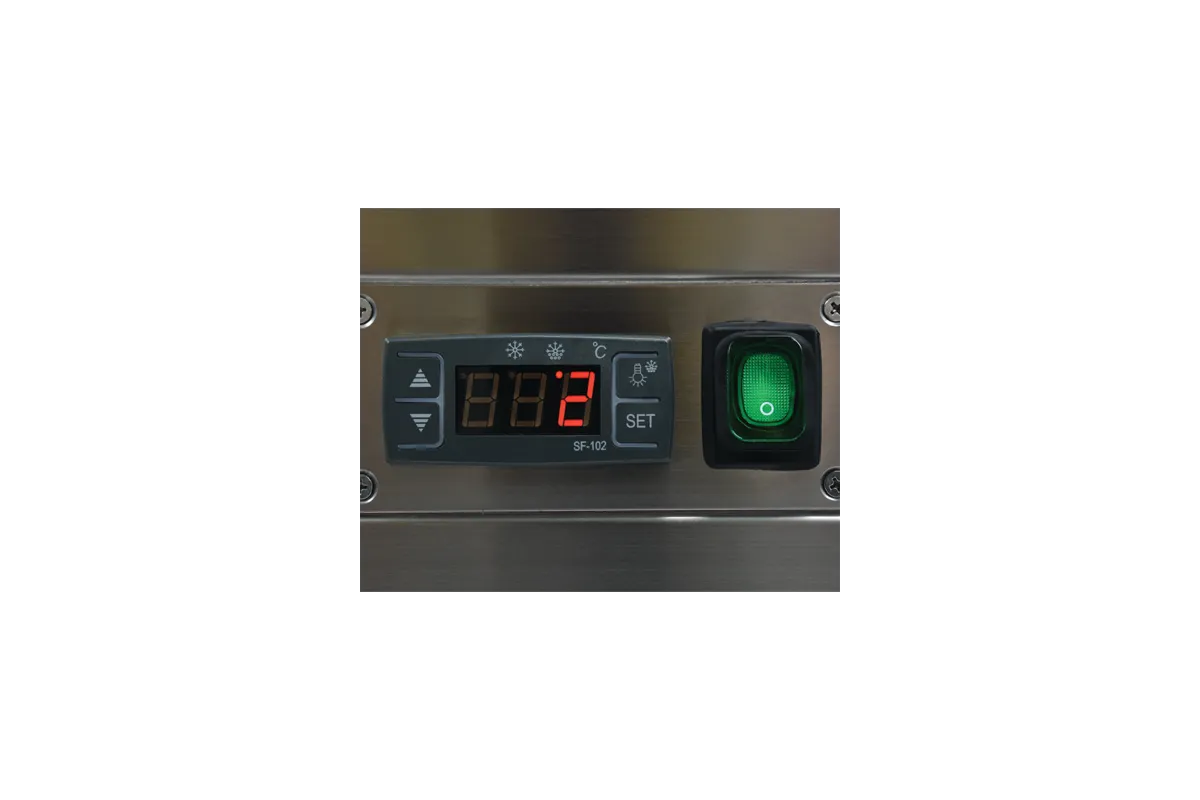 Witryna chłodnicza 400l 90x80x144 czarna Yato YG-05045