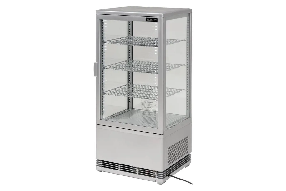 Witryna chłodnicza 78l 42x38x96 srebrna Yato YG-05057