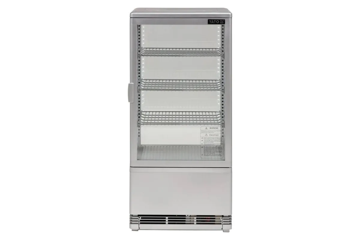Witryna chłodnicza 78l 42x38x96 srebrna Yato YG-05057