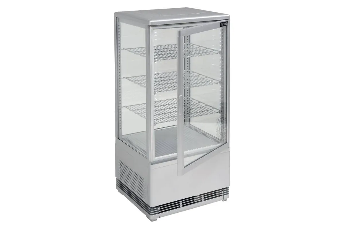 Witryna chłodnicza 78l 42x38x96 srebrna Yato YG-05057