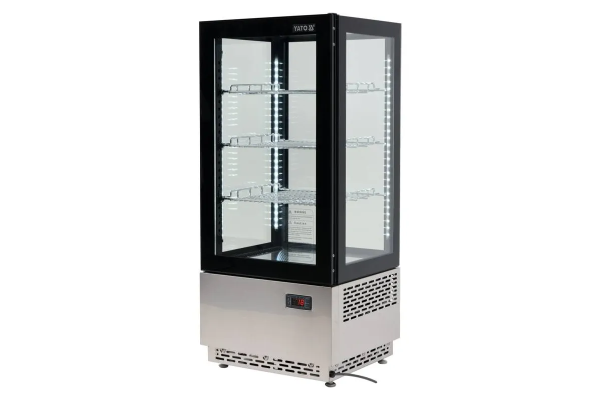 Witryna chłodnicza 78l 43x39x98 czarna Yato YG-05060