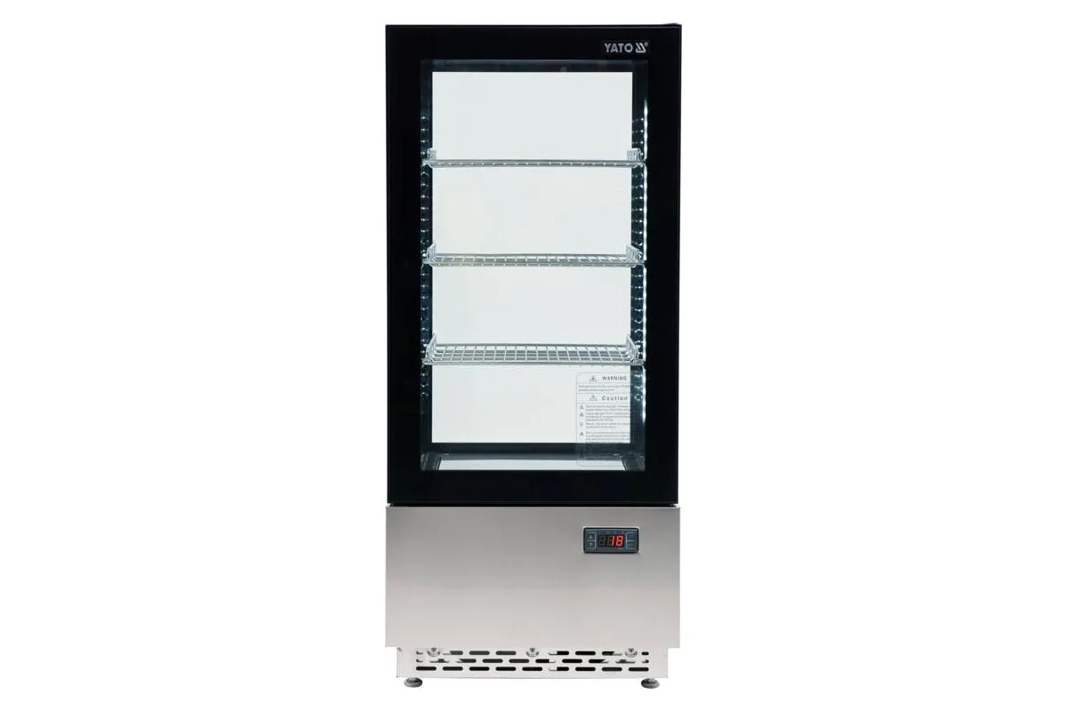 Witryna chłodnicza 78l 43x39x98 czarna Yato YG-05060