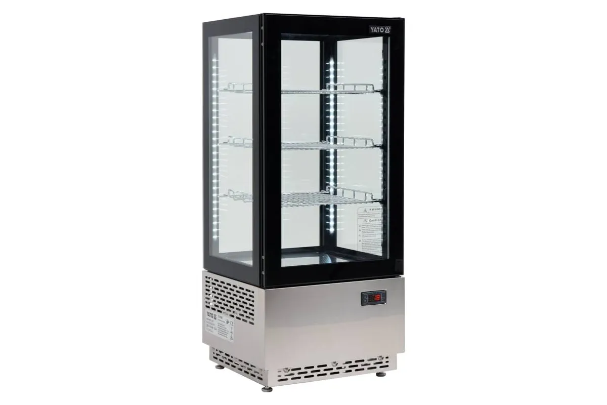 Witryna chłodnicza 78l 43x39x98 czarna Yato YG-05060