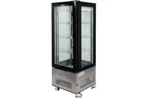 Witryna chłodnicza 400l 65x65x190 czarna Yato YG-05068