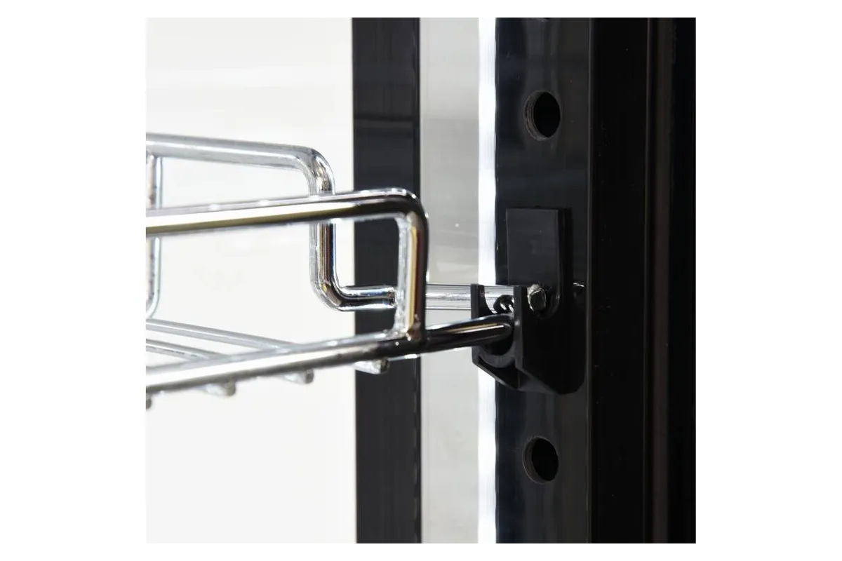 Witryna chłodnicza 400l 65x65x190 czarna Yato YG-05068