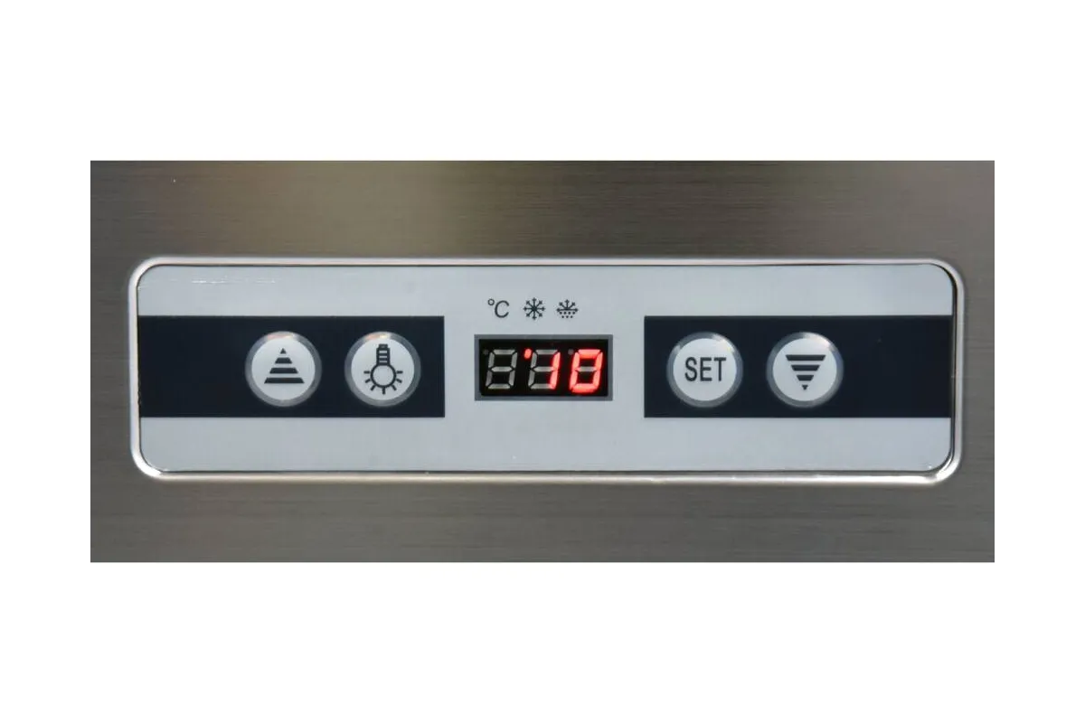 Witryna chłodnicza 400l 65x65x190 czarna Yato YG-05068