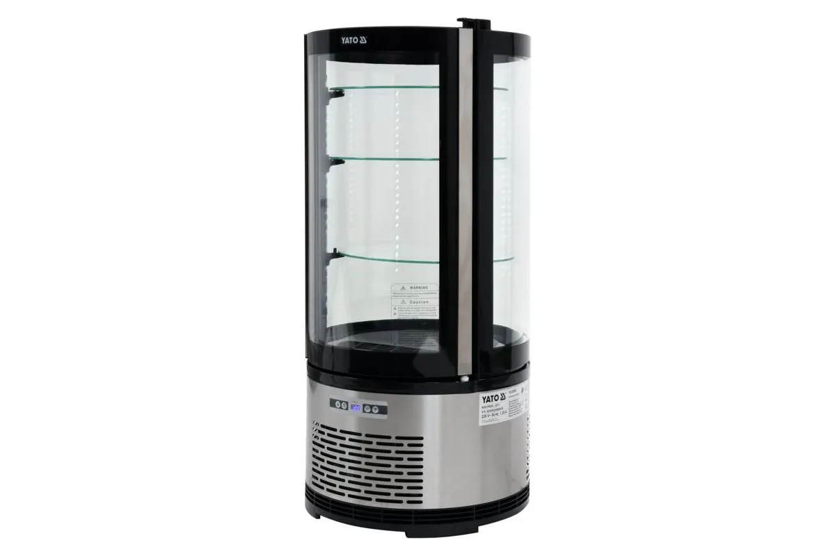 Witryna chłodnicza 100l 48x48x103 czarna Yato YG-05094